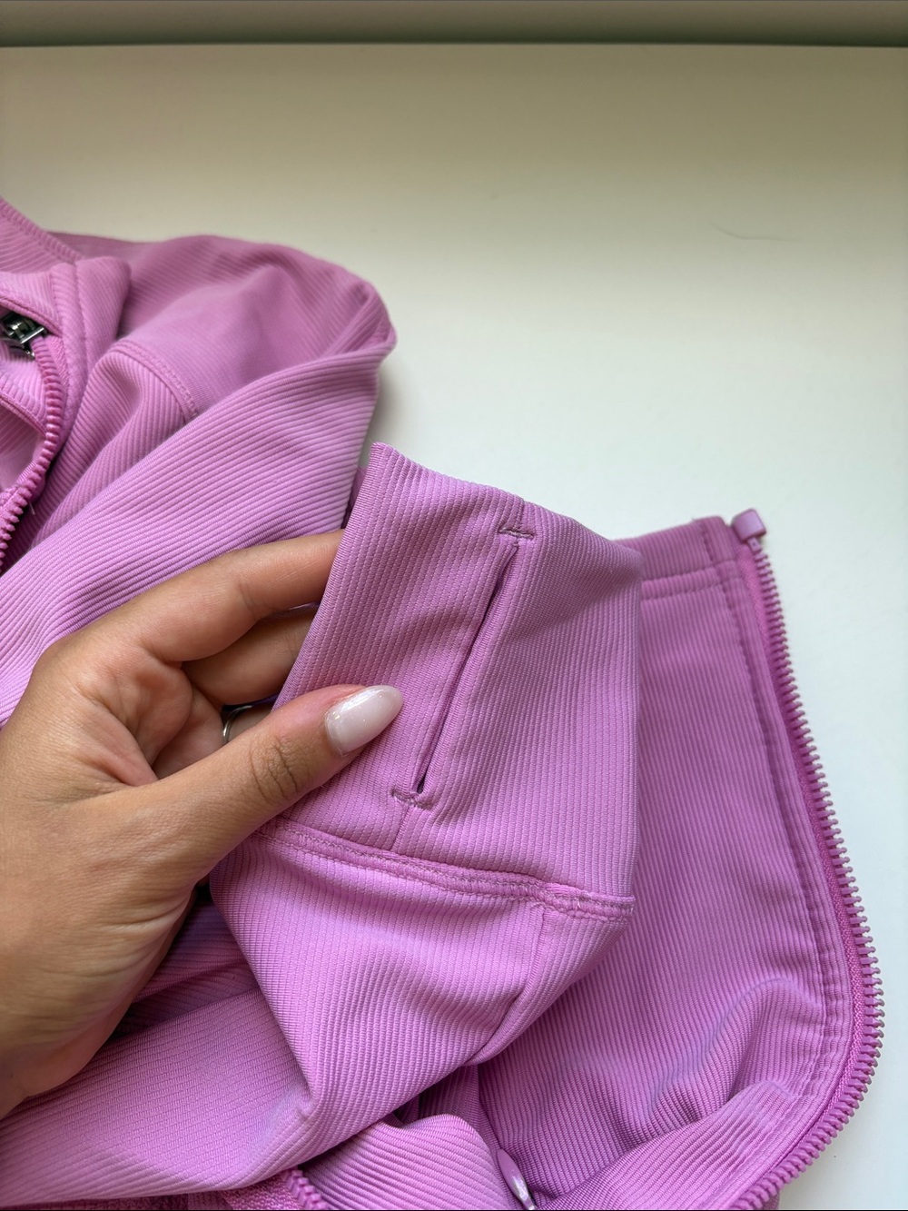 Pink Zip Workout Top - Picture 4 of 6